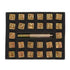 26Pcs Steel Printing Punch Alphabet Letter Stamp Set Metal Leather Stamp Professional Leather Tools Leathercraft Stamps