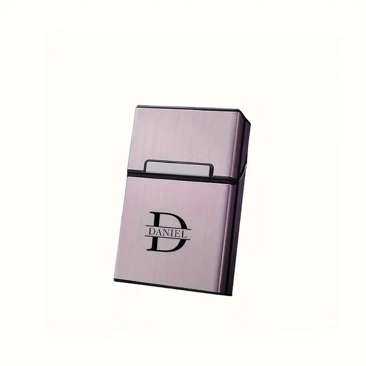 Personalized Name Cigarette Box - Metal Case for Waterproof Cigarette Preservation Men&