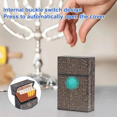 New Cigarettes Case Holder Slim 20-piece Pocket With Inner Buckle Switch Cigarette Protective Case Hand Roll For Carnivals Proms HASHTAG BAR TABACCHI