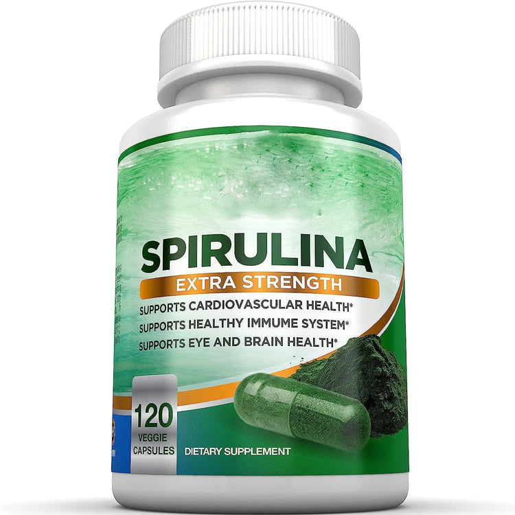 Spirulina Capsules 120 Capsules AliExpress