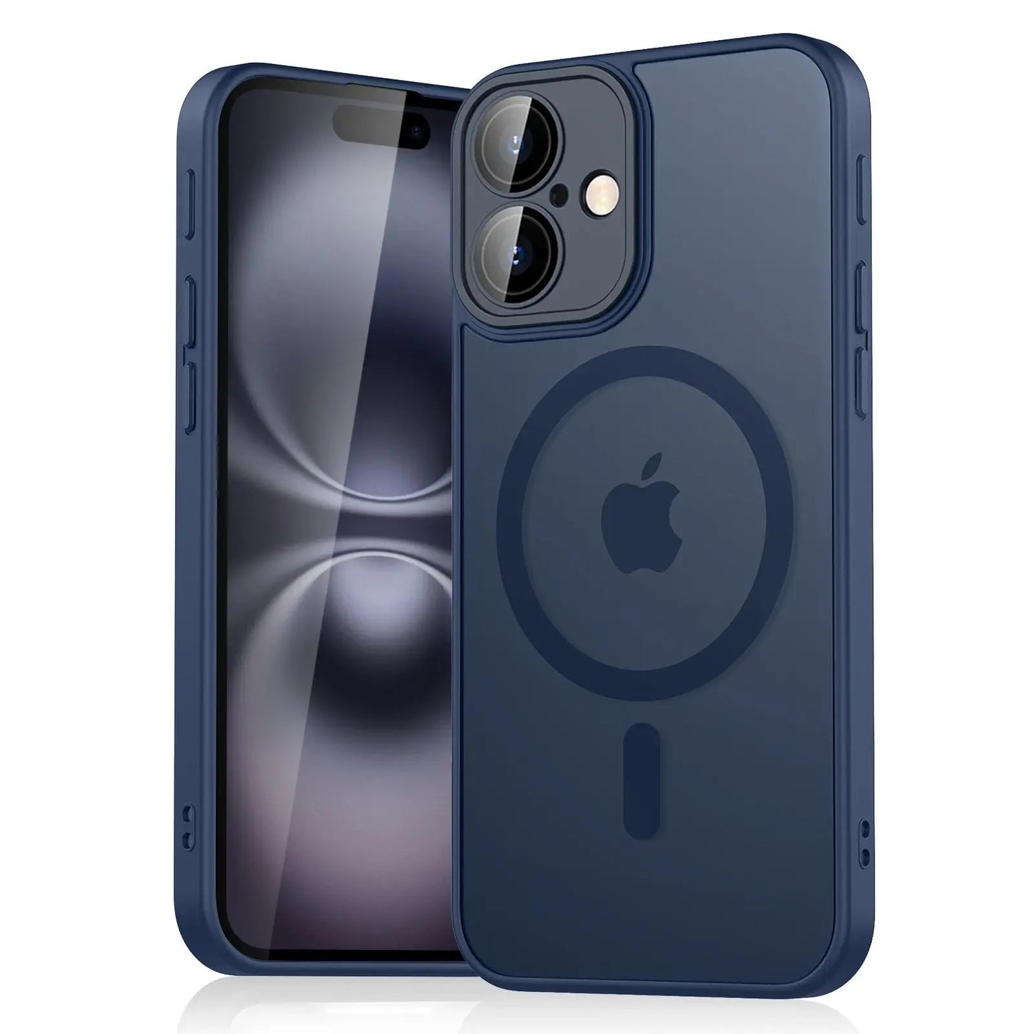 Custodia antiurto magnetica opaca traslucida di lusso per iPhone - My Hashtag Shop