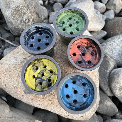 7 Holes Ceramic Tobacco Bowl for Shisha Hookah Chicha Cachimbas Nargile Smoking Accessories - HASHTAG