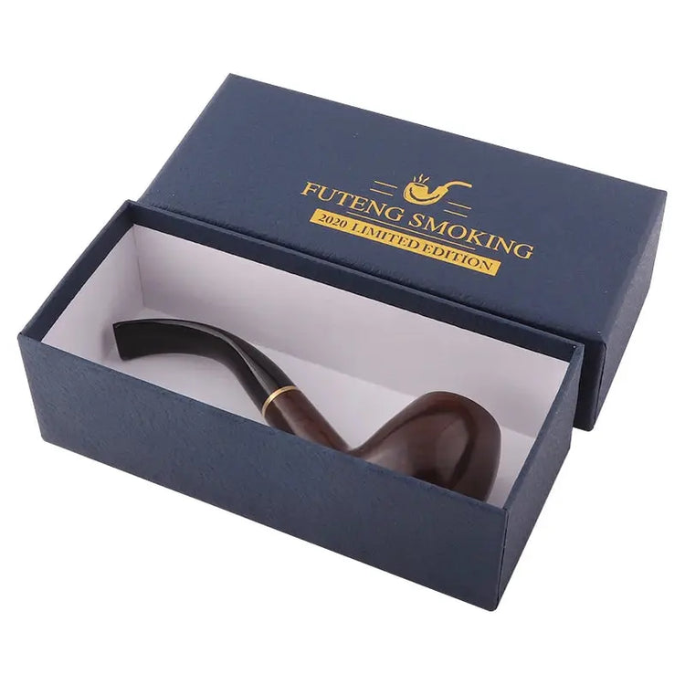 Sandalwood Tobacco Cigar Luxurious Smoke Pipes Durable Smoking Accessories Ebony Smoke Grinder Herb Gift Box Pipe - HASHTAG