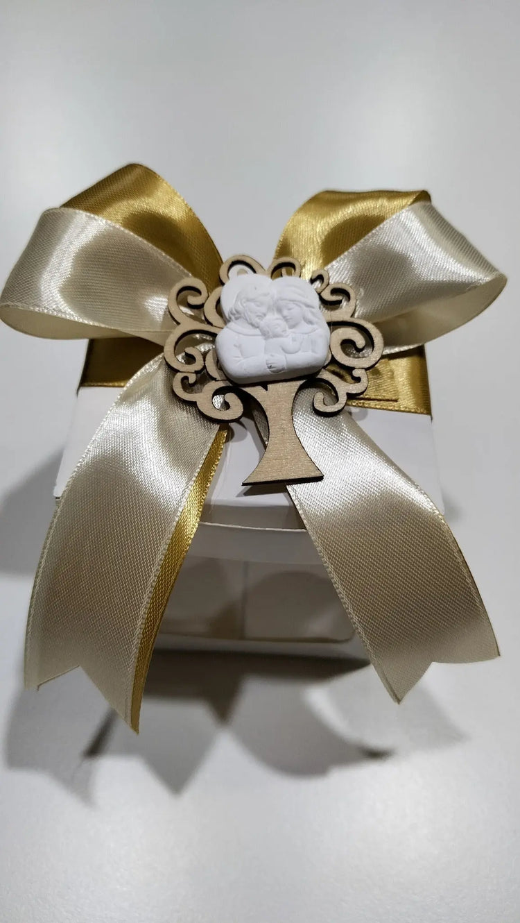 Flexiglass Box Sugar Confetti with Color Ribbon Liebe - Making Life Easier