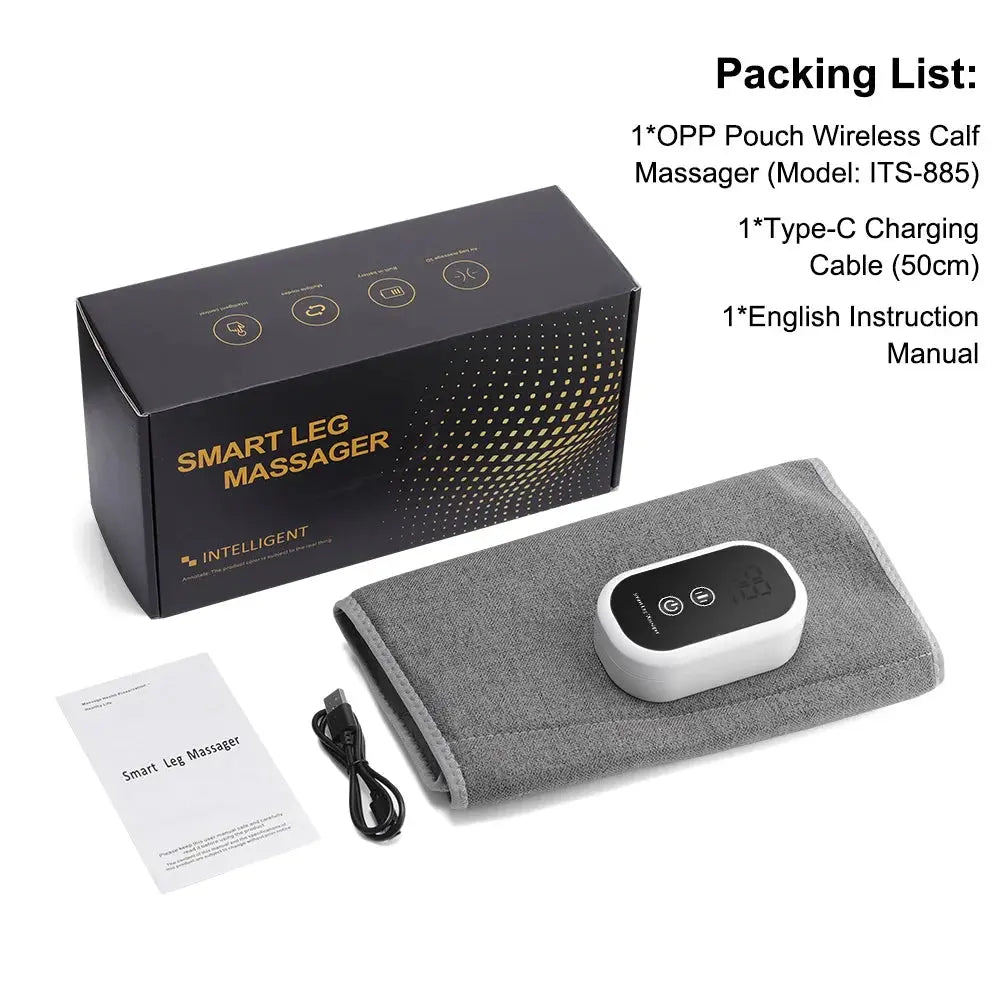 Eletric 360° Air Pressure Calf Massager Portable Leg Massage Airbag Compresstion Relax Foot Calf Muscle Blood Circulation - HASHTAG
