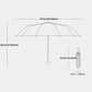 12 Bone Black Glue Fully Automatic Umbrella With Thick And Durable Keel Three Fold Umbrella UV Resistant Folding Umbrella