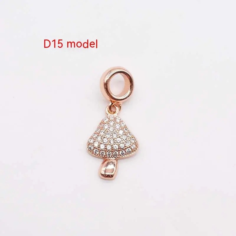 14K Gold Copper Plating Large Hole Spacer Bead Pendant Charms Liebe - Making Life Easier