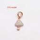 14K Gold Copper Plating Large Hole Spacer Bead Pendant Charms Liebe - Making Life Easier