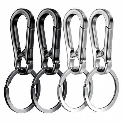 4Pcs Carabiner Clip Keychain Metal Carabiner Shape Key Ring Keyring Key Holder Clips Hook Holder Organizer for Car Keys Finder f - HASHTAG