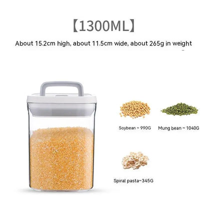 Transparent Stackable Kitchen Dry Goods Crisper - HASHTAG