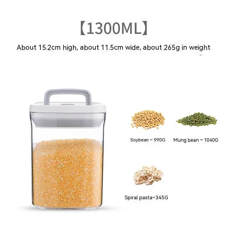 Transparent Stackable Kitchen Dry Goods Crisper - HASHTAG