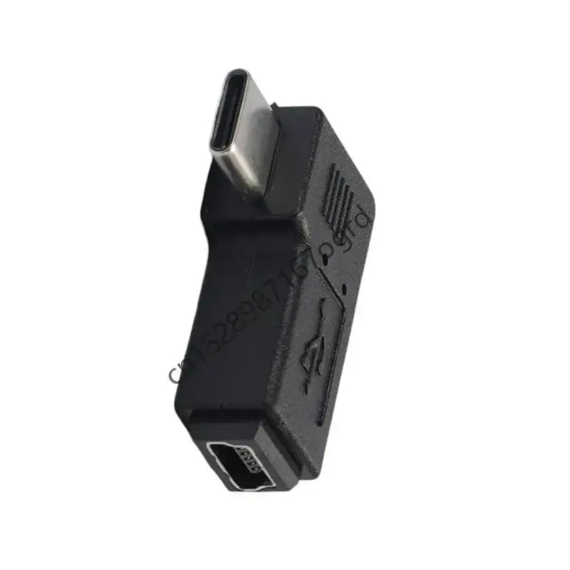 Mini USB to USB C Converter 90 Degree Type-C Male to Mini USB Female Adapter 634A - HASHTAG
