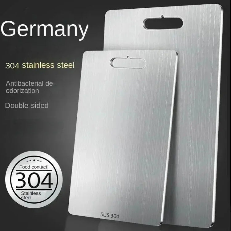 316 Stainless Steel Panel and Chopping Board Kitchen Household Thickened Double Sided Cutting Board Block Kneading Dough Boards - HASHTAG