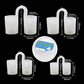 New Blue Silicone 4/8Pcs/Set Snoring Solution anti Snoring Devices Snore Nose Vents Nasal Dilators for Better Sleep Sleeping Aid