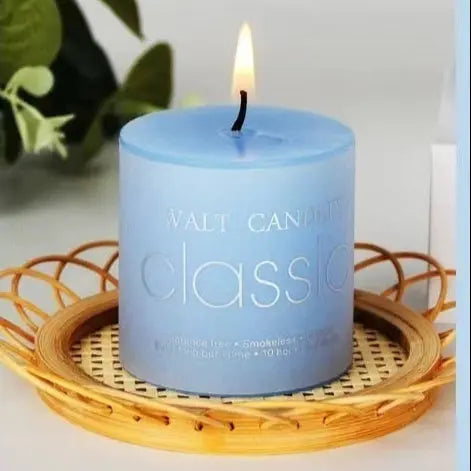 Candle Brilliant Fragrance Smokeless Cylindrical Color Aromatherapy - HASHTAG