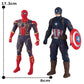 17 Cm Children Toys Marvel Anime Figures Spiderman Hulk Action Figure Iron Man Cartoon Kids Toy Christmas Gift Glow Doll Hobbies - HASHTAG