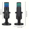 RGB USB Gaming/Podcast Computer Microphone, Condenser Desktop Singing PC Mic, Dynamic Heart-Shaped Directional Mics for Radio/Vocal/Voice, for PS4/5, for Mac, for YouTube/Live Streaming/Media/Recording HASHTAG