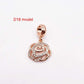 14K Gold Copper Plating Large Hole Spacer Bead Pendant Charms Liebe - Making Life Easier