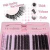 Eyelash Clusters Kit Fluffy Individual Eyelash Extensions With Lower Lash DIY Lash Extension Kit Lash Bond and Seal HASHTAG