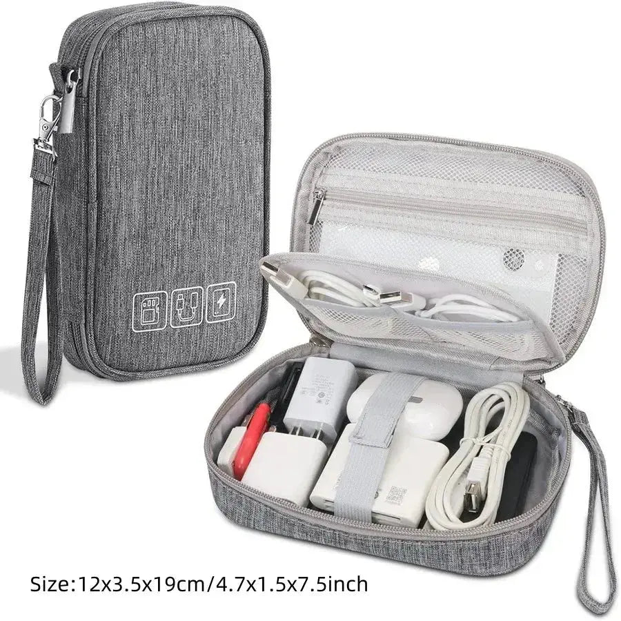 Cable Storage Bag Waterproof Digital Electronic Accessories Organizer Portable Travel Cable Organizer Case for cable Charger HASHTAG