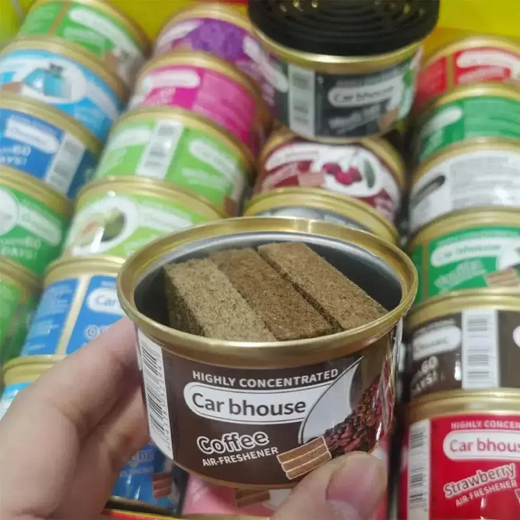 Auto Supplies Canned Wood Blocks Car Air Fresheners Perfume Coffee Flavor Explosion Car Foreign Aromatherapy Deodorant Supplies HASHTAG