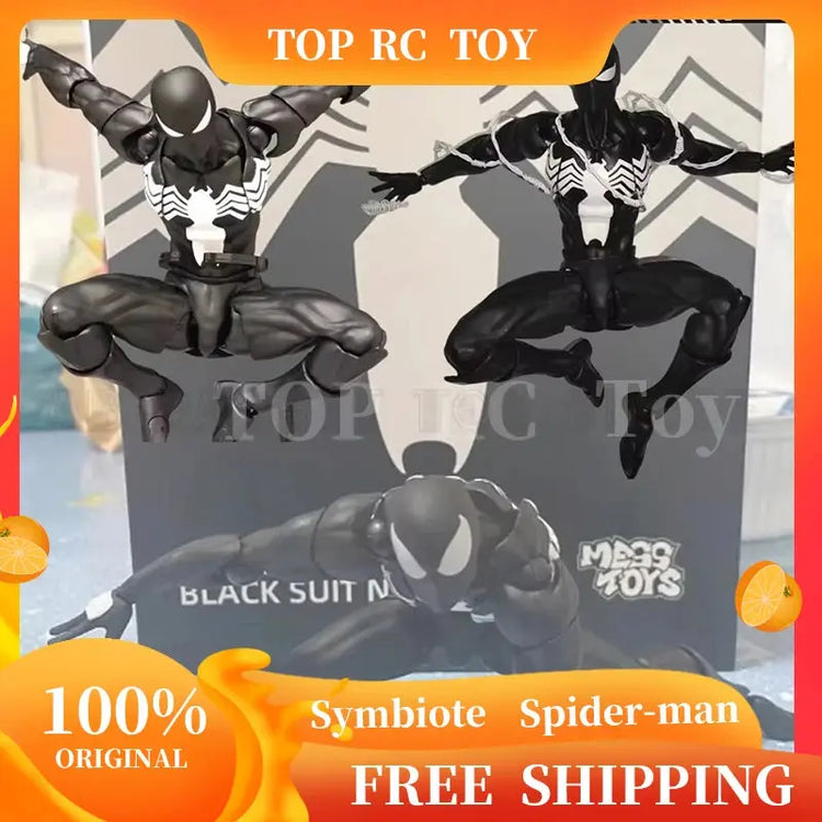 New MessToys Spiderman Figure CT Toys Black Red Spider Man Figurine Mess Toys Action Figure Custom Model Gift Kid Customized Toy - HASHTAG