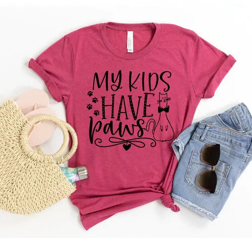 My Kids Have Paws T-shirt - HASHTAG