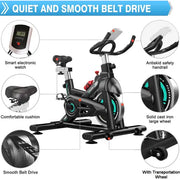 Indoor Stationary Exercise Cycling Training Bike for Home Lilac Milo