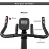 Indoor Cycling Bike 4-Way Adjustable Handlebar & Seat LCD Monitor Teal Simba