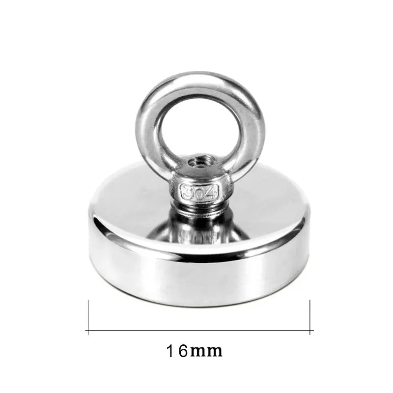 Super Strong Neodymium Fishing Magnets Heavy Duty imanes Magnet with Countersunk Hole Eyebolt for Salvage Magnetic Fishing - HASHTAG
