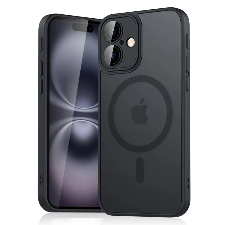 Custodia antiurto magnetica opaca traslucida di lusso per iPhone - My Hashtag Shop