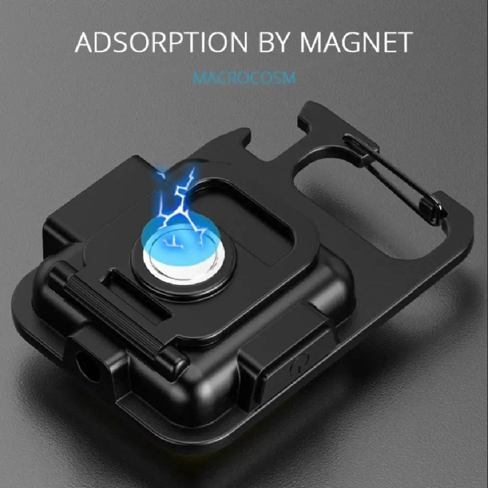 Super Bright Mini COB Keychain Portable light Flashlight Charging Lamp Camping Lights with Magnet 4 Lighting Modes Forwork Light - HASHTAG