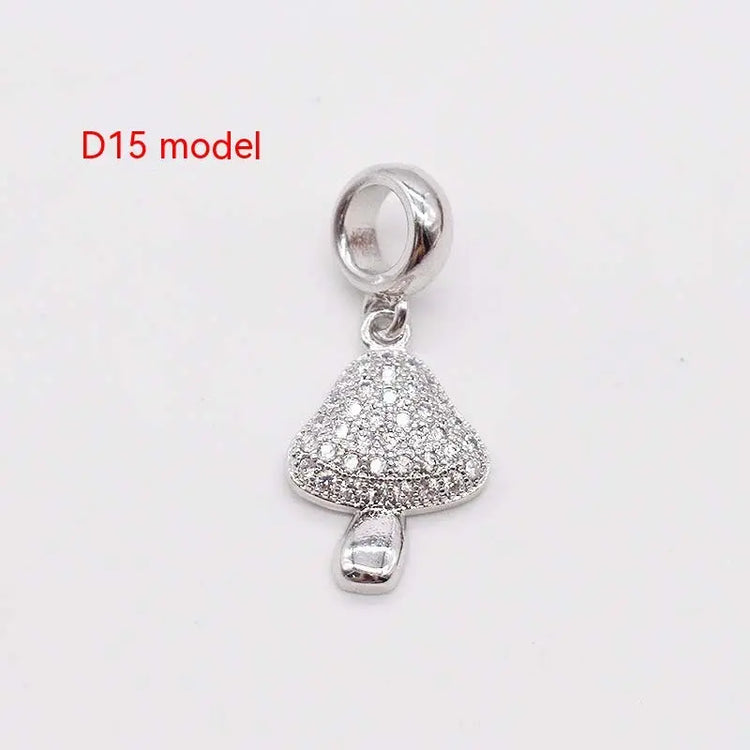 14K Gold Copper Plating Large Hole Spacer Bead Pendant Charms Liebe - Making Life Easier