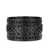 Retro Wide Leather Hand-strung Bracelet For Men And Women HASHTAG