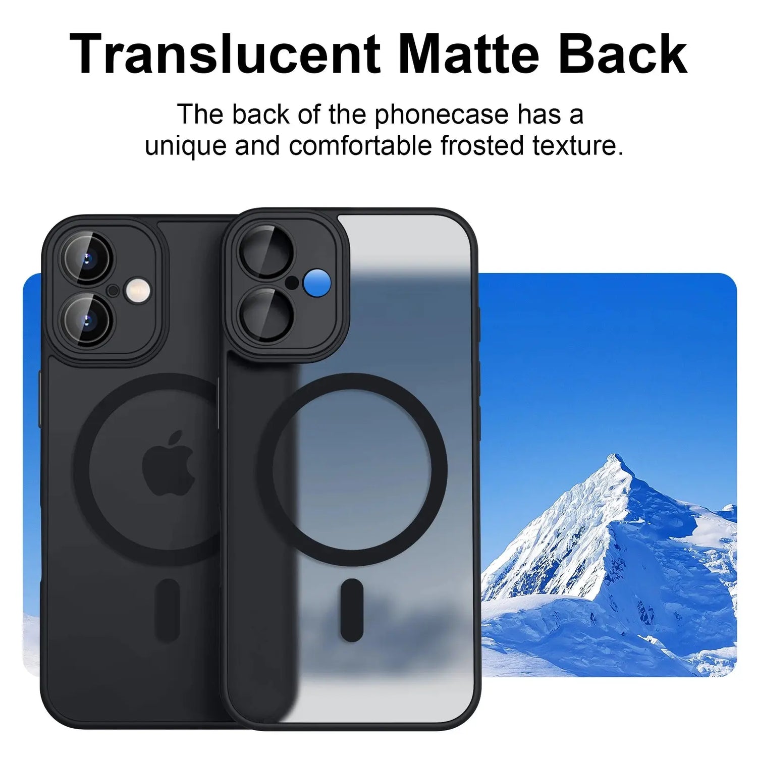 Custodia antiurto magnetica opaca traslucida di lusso per iPhone - My Hashtag Shop