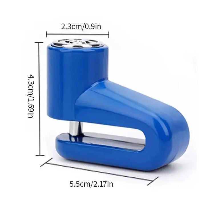 Anti-Theft Motorcycle Disc Brake Lock | Safety Wheel Lock for Mountain & Road Bikes | Includes 2 Keys