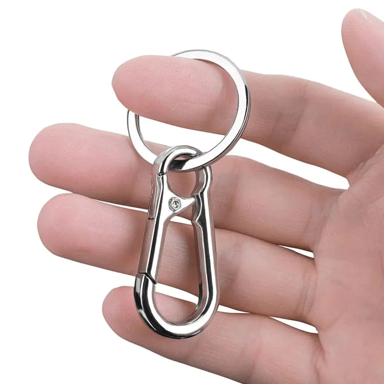 4Pcs Carabiner Clip Keychain Metal Carabiner Shape Key Ring Keyring Key Holder Clips Hook Holder Organizer for Car Keys Finder f - My Hashtag Shop
