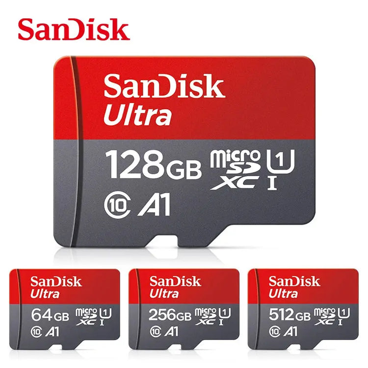 100% Original SanDisk Micro tf SD Card Class 10 TF Card 32GB 64GB 128GB Memory Card for Phone Tablet Flash Card HASHTAG