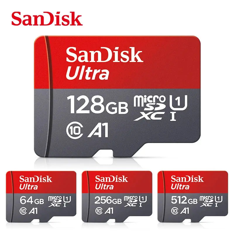 100% Original SanDisk Micro tf SD Card Class 10 TF Card 32GB 64GB 128GB Memory Card for Phone Tablet Flash Card HASHTAG