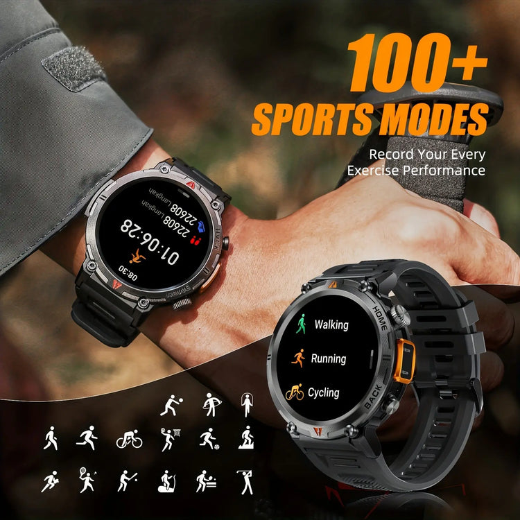 Orologio intelligente JELLOO con torcia, smartwatch touch screen da 3,68 - My Hashtag Shop