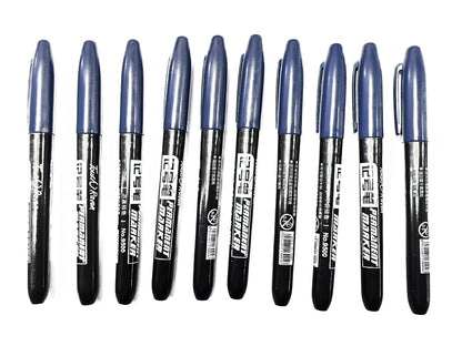 6 PCS Permanent Marker Pen Manga Drawing Markers Black Blue Red Waterproof Ink Sketch Pens Stationery Art School Supplies - HASHTAG