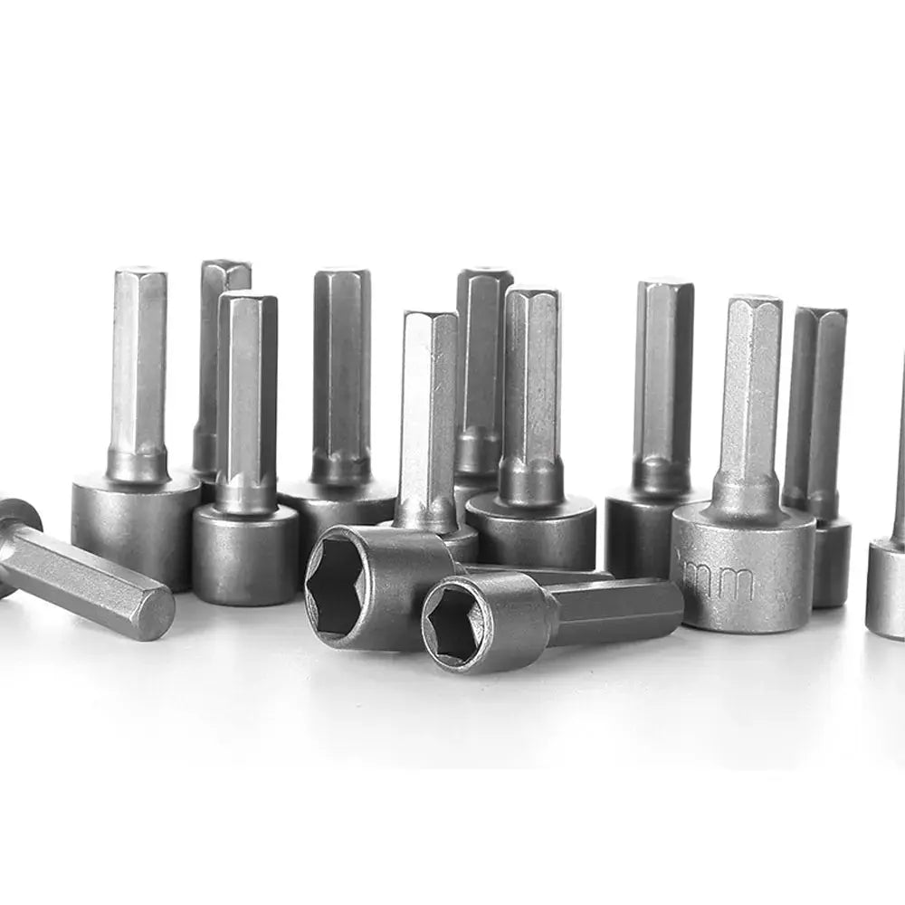9/14PCS Hexagon Nut Driver Drill Bit Socket Screwdriver Wrench Set Drill Bit Adapter for Electric Screwdriver Handle Tool - HASHTAG