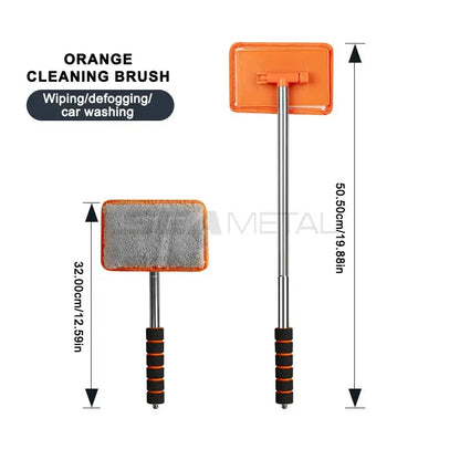 SEAMETAL Car Front Windshield Defogging Brush Telescopic Long handle Car Household Glass Clean Brushes Dust Remover Tool - HASHTAG