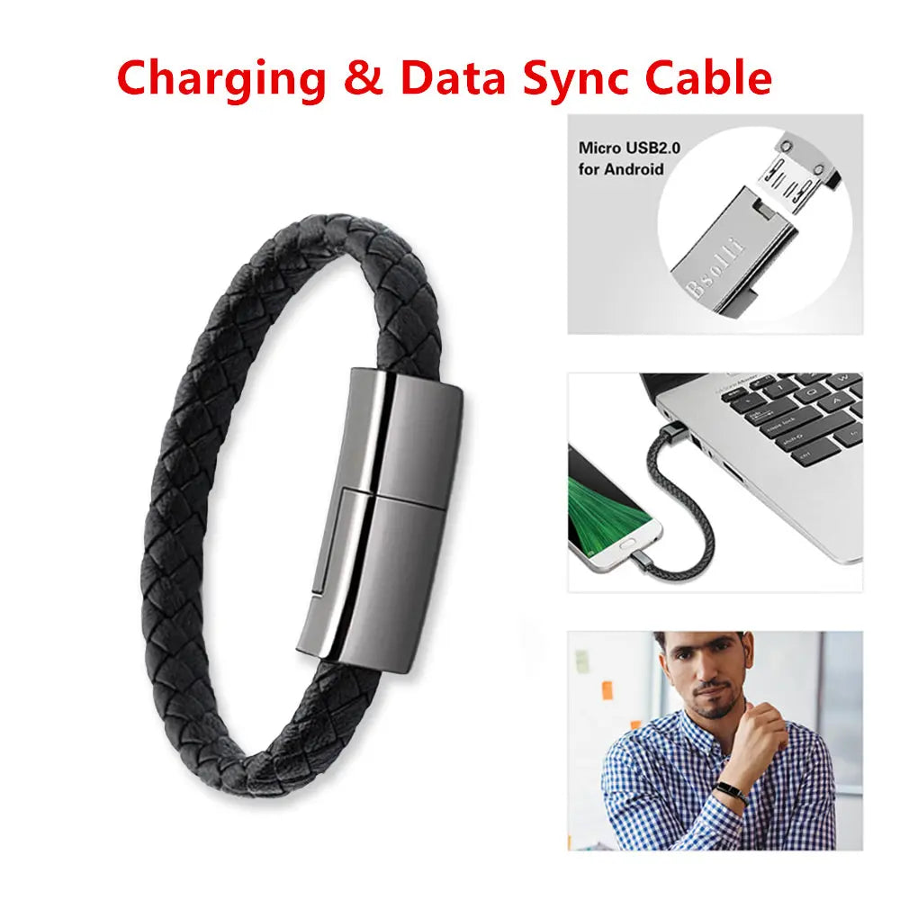 Nuovo Bracelet Charger USB Charging Cable Data Charging Cord For IPhone14 13 Max USB C Cable For Phone Micro Cable AliExpress