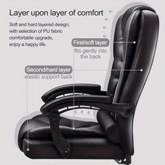 Home Computer Chairs Office Gaming Chairs Big and Tall Desk Chair Back Support Computer Desk Chair Ergonomic High Back Chair Managerial Executive Office Desk Chair with Weels HASHTAG