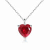 Simple Heart-shaped Zircon Pendant Necklace Versatile HASHTAG