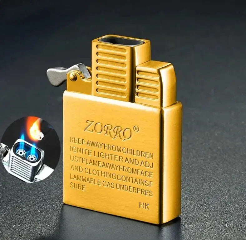Zorro Original Butane Gas Insert Movement Accessories Replace Inner Liner Windproof Single Double Jet Transparent Visible Gas HASHTAG BAR TABACCHI