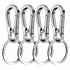 4Pcs Carabiner Clip Keychain Metal Carabiner Shape Key Ring Keyring Key Holder Clips Hook Holder Organizer for Car Keys Finder f - HASHTAG
