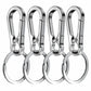 4Pcs Carabiner Clip Keychain Metal Carabiner Shape Key Ring Keyring Key Holder Clips Hook Holder Organizer for Car Keys Finder f - HASHTAG