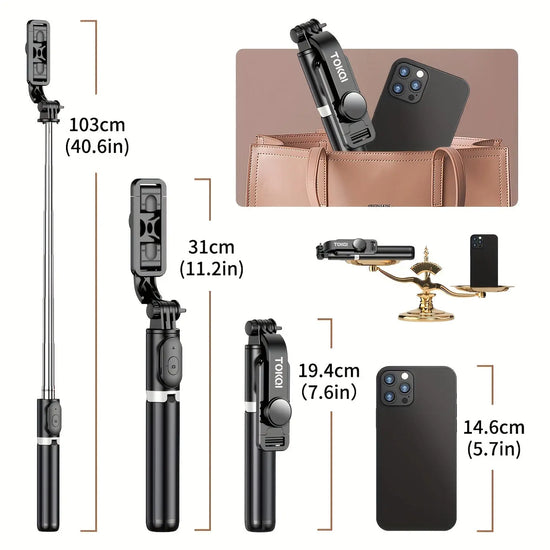 Treppiede per selfie stick da 101,6 cm, supporto per selfie stick estensibile - My Hashtag Shop